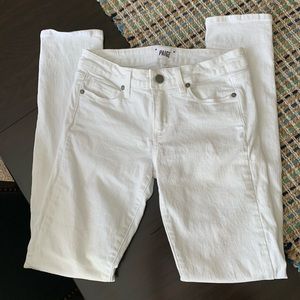 Paige Skyline Skinny Jean, White, Size 27